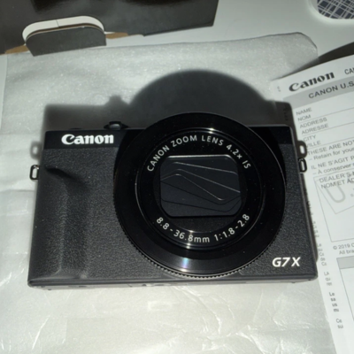 Canon PowerShot G7 X Mark III 20.1MP 4K Digital Camera - Black